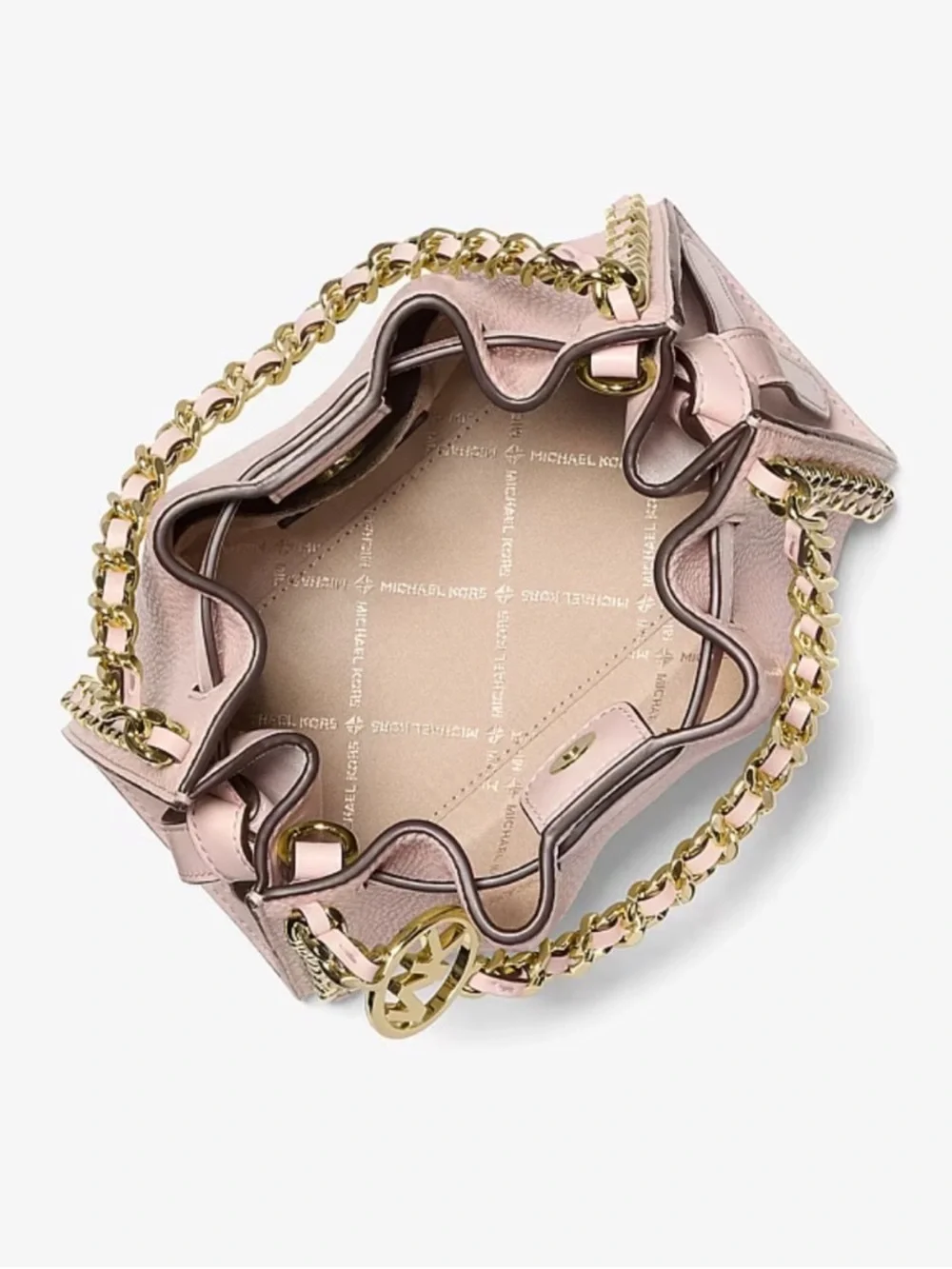 MICHAEL KORS Mina Small Chain Crossbody Bag Powder Blush